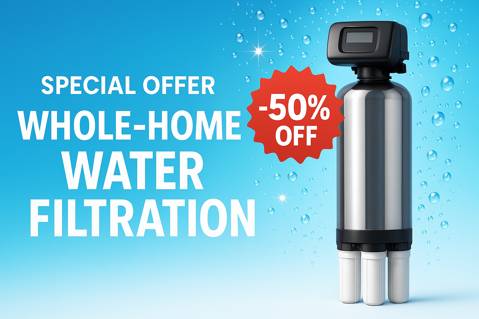 Limited Time: Special Discount on a Whole-Home Water System