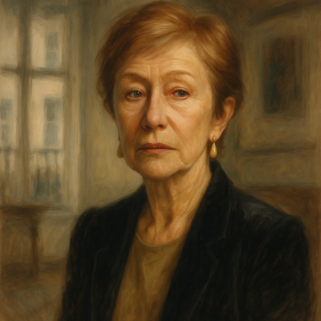 Stylized elegant portrait conveying quiet introspection and resilience